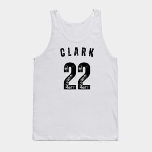 Clark Black Distressed Jersey Number 22 Tank Top